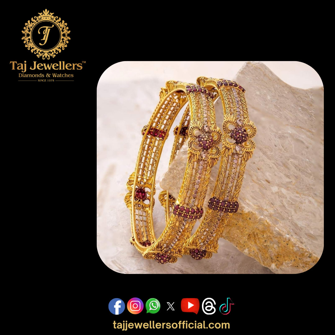 Gold Bangles Set