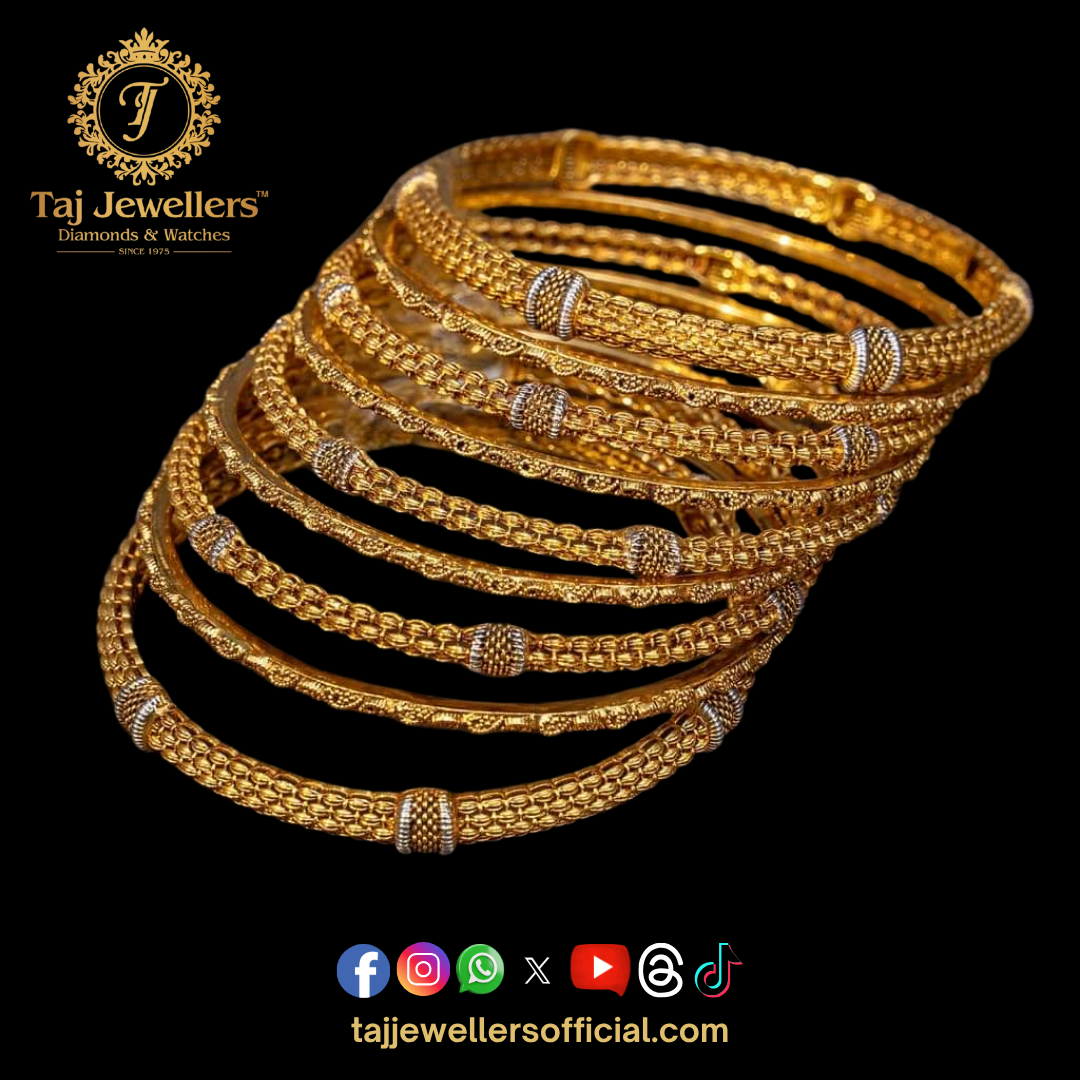 Gold Bangles Set