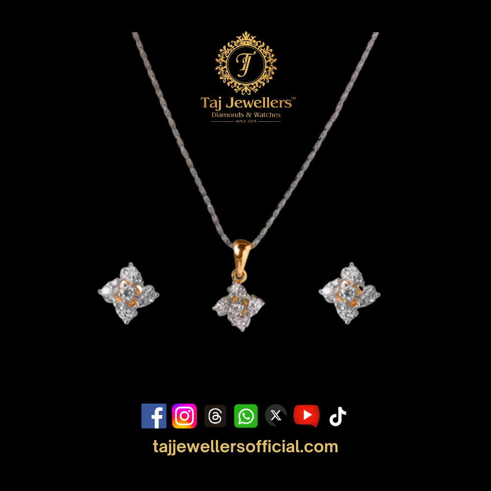 Diamond Pendant Set