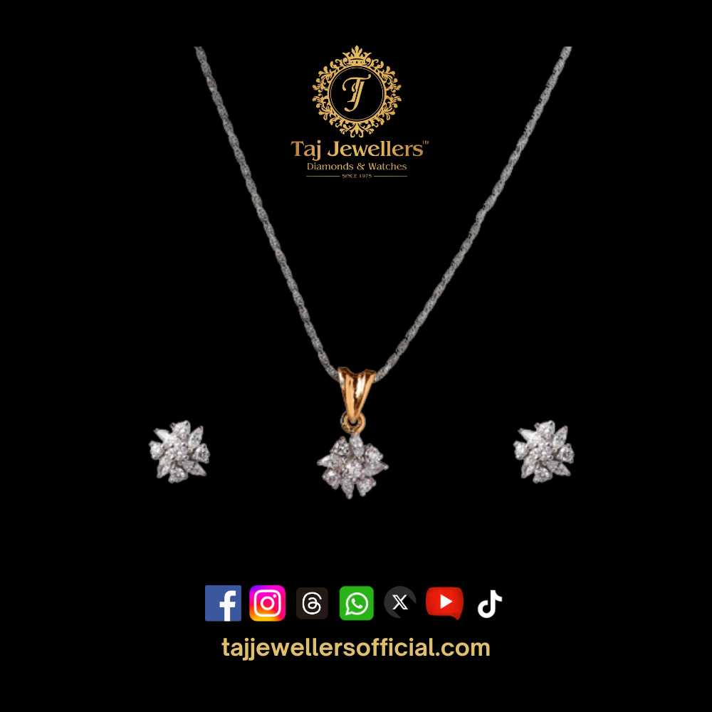 Diamond Pendant Set