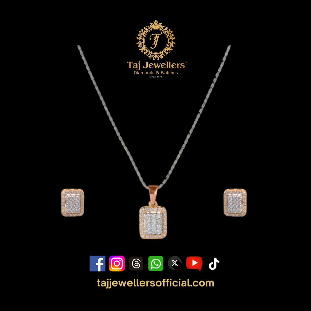 Diamond Pendant Set