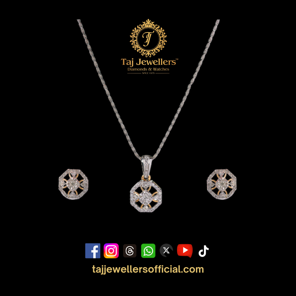 Diamond Pendant Set