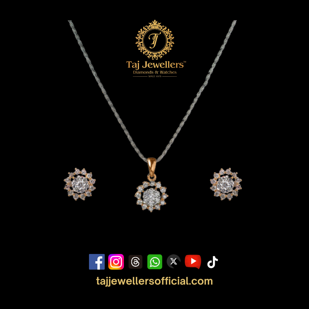 Diamond Pendant Set