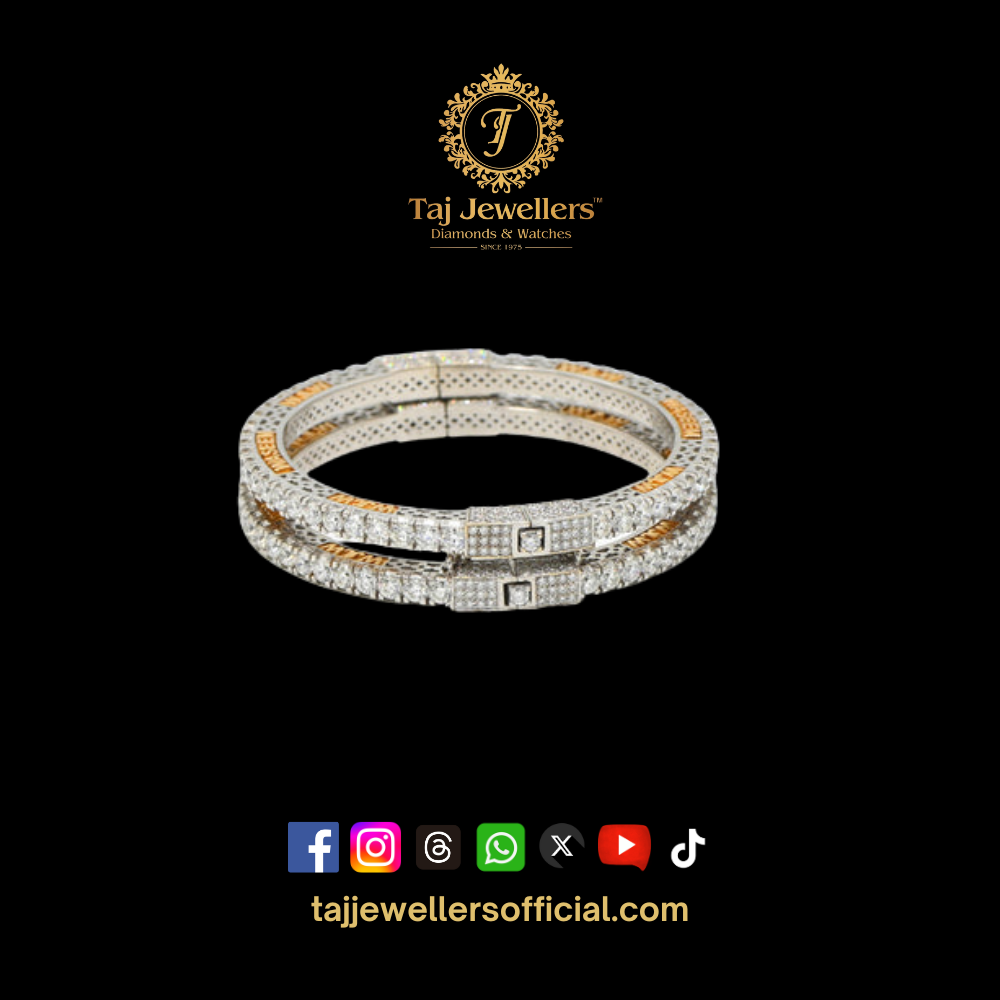 Diamond Bangles Set